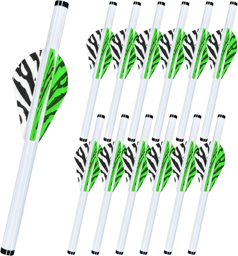 12-Pack Shrink Fletch with 2 Inch Vanes, Stretch Arrow Wraps Universal Fit for Arrows and Bolts, DIY Archery Fletching Tool